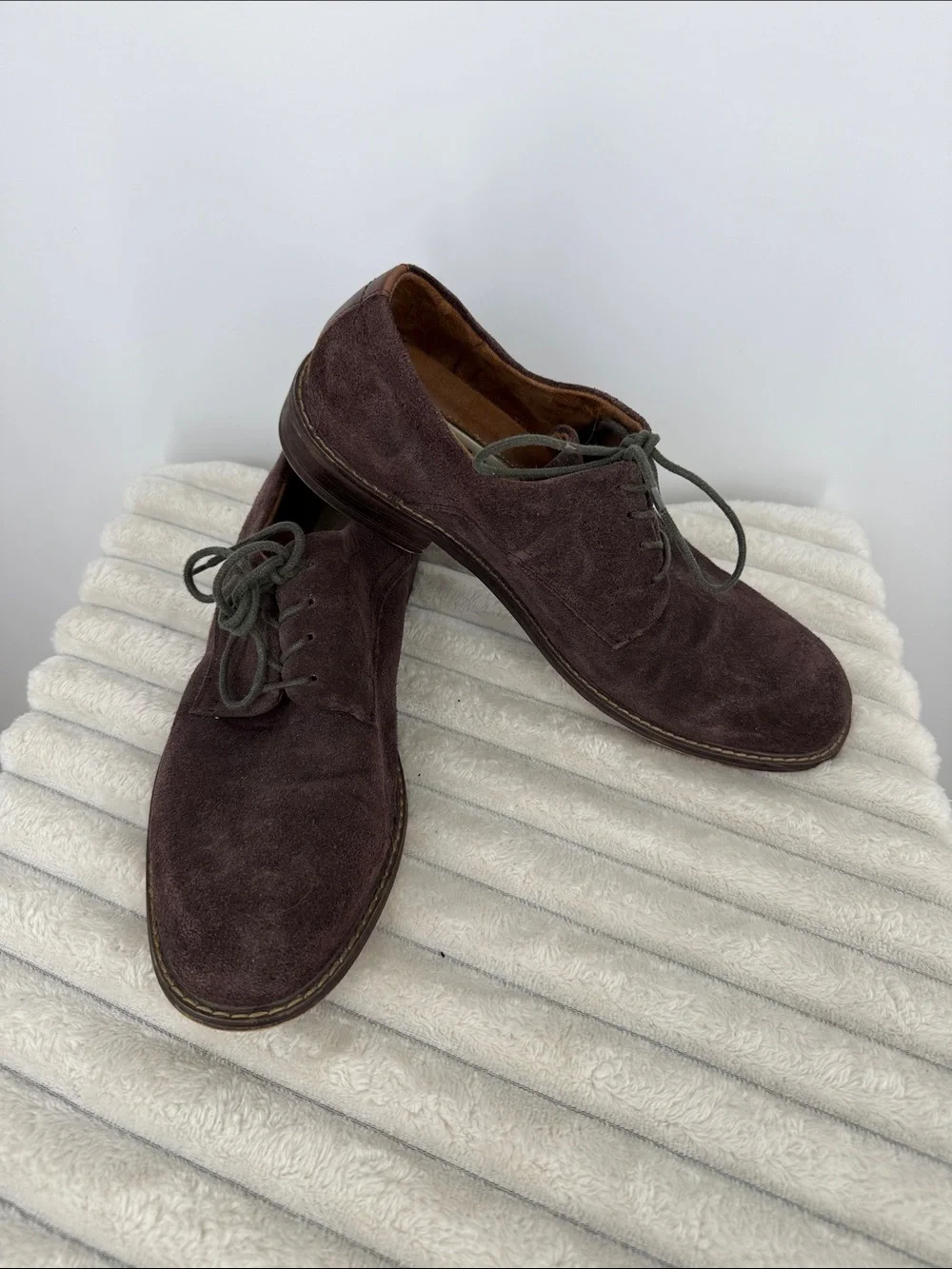 Kenneth Cole NY Winston Suede Derby Lace Up shoes Sz 7.5